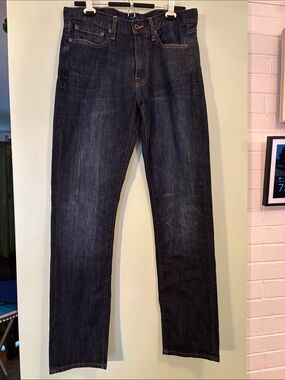 Lucky Brand Men's Dark Indigo Straight Jeans W32 L34 - 410 athletic fit